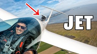 My FIRST TIME flying a JET  LS4 Jet MampD Flugzeugbau [upl. by Aizat]