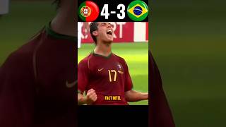 Brazil🇧🇷 🆚 Portugal🇵🇹 Semi Final Worldcup fotball fifa urcristiano shorts video FactIntel [upl. by Bunnie416]