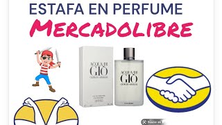 COMPRANDO EN MERCADOLIBRE PERFUMES FRAGANCIAS PIRATAS [upl. by Carlstrom]