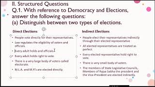 ELECTIONS CIVICS CHAPTER 4 CLASS 9 ICSE [upl. by Ahtnahc]