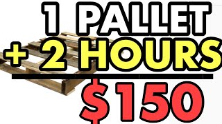 Build THIS Simple Pallet Wood Creation  You Wont Believe How Quickly It Sells [upl. by Aloap]