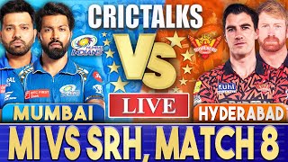 Live MI Vs SRH Match 8 Hyderabad  IPL Live Scores amp Commentary  IPL 2024  3 Overs [upl. by Mcnamara]