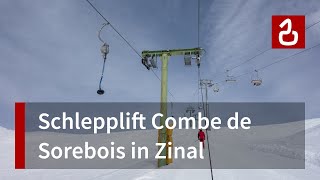 Schlepplift Combe de Sorebois Zinal  Val dAnniviers [upl. by Conlin869]