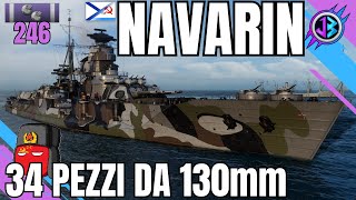 NAVARIN  Le migliori secondarie della flotta rossa  World of Warships [upl. by Langelo140]