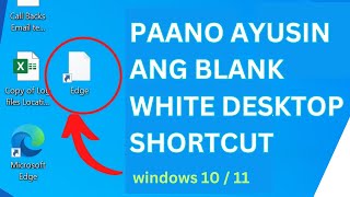 Paano Ayusin ang Blank White Desktop Shortcut Icon sa Windows 10 at 11 [upl. by Wayolle745]