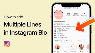 How To Add Multiple Lines in Instagram Bio  Tutorial [upl. by Bohlin]