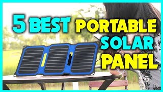 ✅Top 5 Best Portable Solar Panels Reviews in 2024  Best Portable Solar Panels for Camping [upl. by Adnilema245]