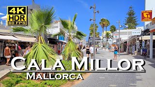 Cala Millor Mallorca City Center in 4K 60fps HDR UHD Dolby Atmos 💖 The best places 👀 walking tour [upl. by Salomon]