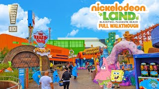 Nickelodeon Land at Blackpool Pleasure Beach Full Walkthrough June 2022 4K Ultra Wide [upl. by Batish875]