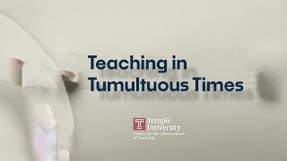 Teaching in Tumultuous Times Preparing for Difficult Conversations [upl. by Reppiks824]