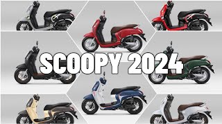 SCOOPY 2024 TERBARU YANG ANDA TUNGGU INILAH VARIAN WARNANYA [upl. by Woermer]