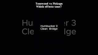 Tonewood vs Pickups guitar tone pickups comparison blindtest tonewood [upl. by Sakmar98]