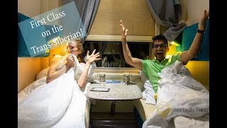 1ST CLASS ON THE TRANSSIBERIAN RAILWAY  Russia Travel Vlog [upl. by Edlitam]