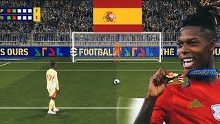 Spain vs England Friendly penalty shootout 😍 efootball 25 [upl. by Einahpts]