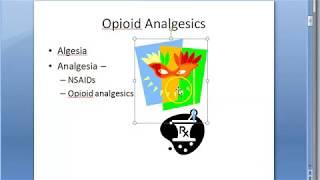 Pharmacology 514 a Opioid Analgesics Morphine Codeine Pin point pupil Naloxone Naltrexone [upl. by Leggett]