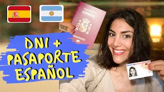 DNI Y PASAPORTE ESPAÑOL Mi experiencia siendo ARGENTINA [upl. by Anifad445]