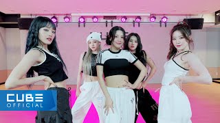 여자아이들GIDLE  퀸카 Queencard Choreography Practice Video [upl. by Eicarg90]