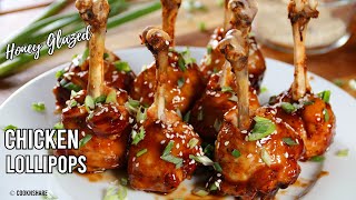 Chicken Lollipops with Honey Glaze 🍗 [upl. by Jackelyn]