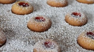 EngelsaugenHusarenkrapfen backen  Baking Angel Eye Cookies Recipe  ENG SUBS [upl. by Htebasil]