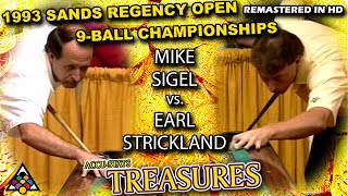 EARL STRICKLAND vs MIKE SIGEL 9Ball  1993 Sands Regency Open 17 [upl. by Filmore]