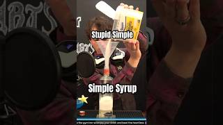 How I Lazily Make Simple Syrup Sugar  Water  Heat  Wait [upl. by Vassar]