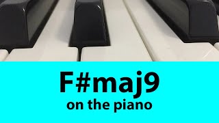 Fmaj9 or F Major Ninth Chord On Piano [upl. by Randene]