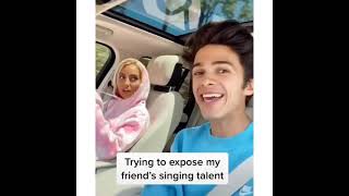 Trying to expose my friends singing talent Brent Rivera lexi hensler [upl. by Eelsnia]