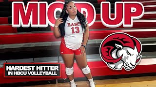 Hardest in HBCU Volleyball Mic’d up  SENIOR NIGHT [upl. by Hasila477]