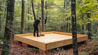 Man Builds Amazing WOOD CABIN in the Middle of the Forest  Start to Finish by Ferincishin [upl. by Stuart]