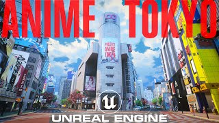 UE5 Anime Tokyo  Japanese City Early Showcase  Demo free download [upl. by Ongun129]