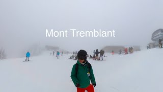 Mont Tremblant Skiing From Top to Bottom 6KM  Ski in Canada 🇨🇦 2024  Longest Green Run [upl. by Naharba]