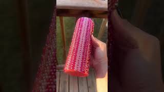 ✨ Coral Rhinestone Tumbler Pattern Vertical Design amp Honeycomb Detail 💎 [upl. by Iramo]