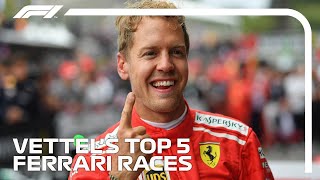 Sebastian Vettels Best F1 Races For Ferrari [upl. by Filmer]