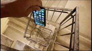 Dropping an iPhone XS Down Crazy Spiral Staircase 300 Feet  Will It Survive [upl. by Sneve]