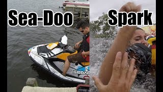 SeaDoo Spark 3UP Haul Tube Test SHE FREAKED OUT [upl. by Olenolin353]