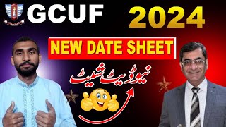 Revised Date Sheet Affiliated Colleges GCUF 2024 [upl. by Millur]