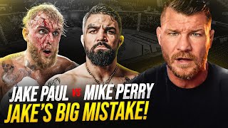 BISPING quotJake is MAKING a BIG MISTAKEquot  JAKE PAUL VS MIKE PERRY [upl. by Garbers294]