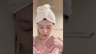 haircare 10stepkoreanskincareroutine morningroutine morningskincareroutine aesthetic [upl. by Tann626]