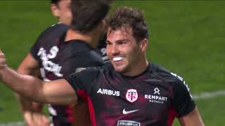 TOP 14  Essai de Antoine DUPONT 3 ST  Stade Toulousain – ASM Clermont [upl. by Anauqahs]