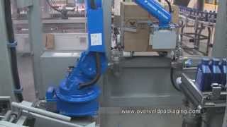 Motoman robot packing bottles with oil [upl. by Aleiram]