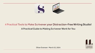 2024 4 Practical Tools to Make Scrivener your Distraction Free Writing Studio [upl. by Jilli]