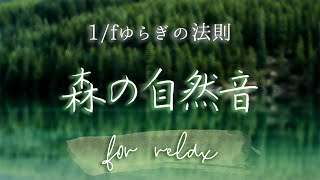 【1fゆらぎ】ASMR・立体音響【森を抜ける心地よい風の音】日常にあふれる連続した規則的なリズムがさまざまな効果をもたらします [upl. by Vin]