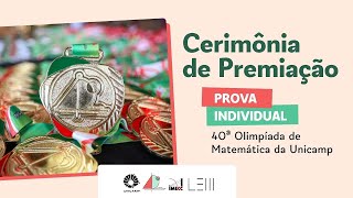 Cerimônia de Premiação Individual  OMU 2024 [upl. by Pacificas]