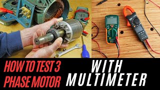 how to check 3 phase motor winding resistance using multimeter 3 phase motor ko kaise check karen [upl. by Benedix]