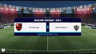 Flamengo vs Atletico Mineiro ● Brasileirão Série A 2024 ● Gameplay pes 2021 [upl. by Maighdlin878]