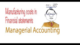 Chapter 2 Manufacturing costs in Financial Statements [upl. by Winfrid]