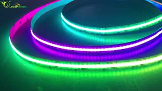 quotAddressable RGB COB LED Strip Lights Stunning Effectsquot [upl. by Irwinn]