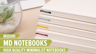 Midori MD Notebooks High Quality Minimalist Notebooks for Journalers and Artists [upl. by Akcinahs828]