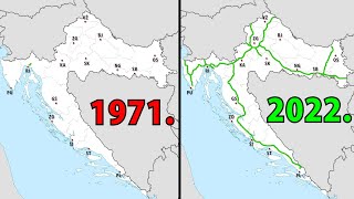 Povijest izgradnje autocesta u Hrvatskoj 1971  2022 [upl. by Eelyah]