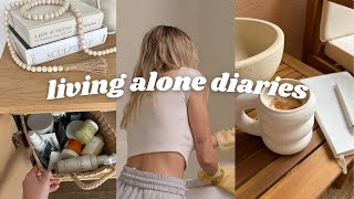 living alone diaries  cozy vlog deep cleaning decluttering amp organizing my apartment [upl. by Edea525]